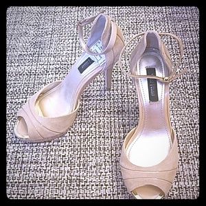 White House Black Market Peep Toe Heels